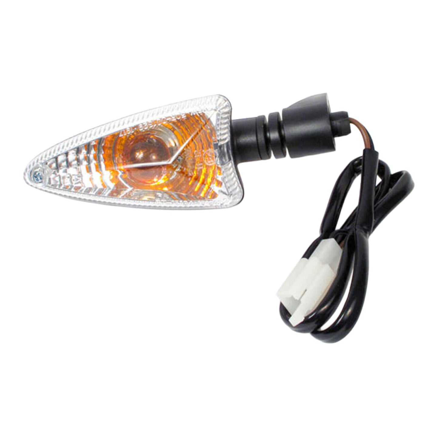 Whites Flasher Euro - Arrow Shape - BMW / Triumph / Yamaha / Aprilia (Pair)