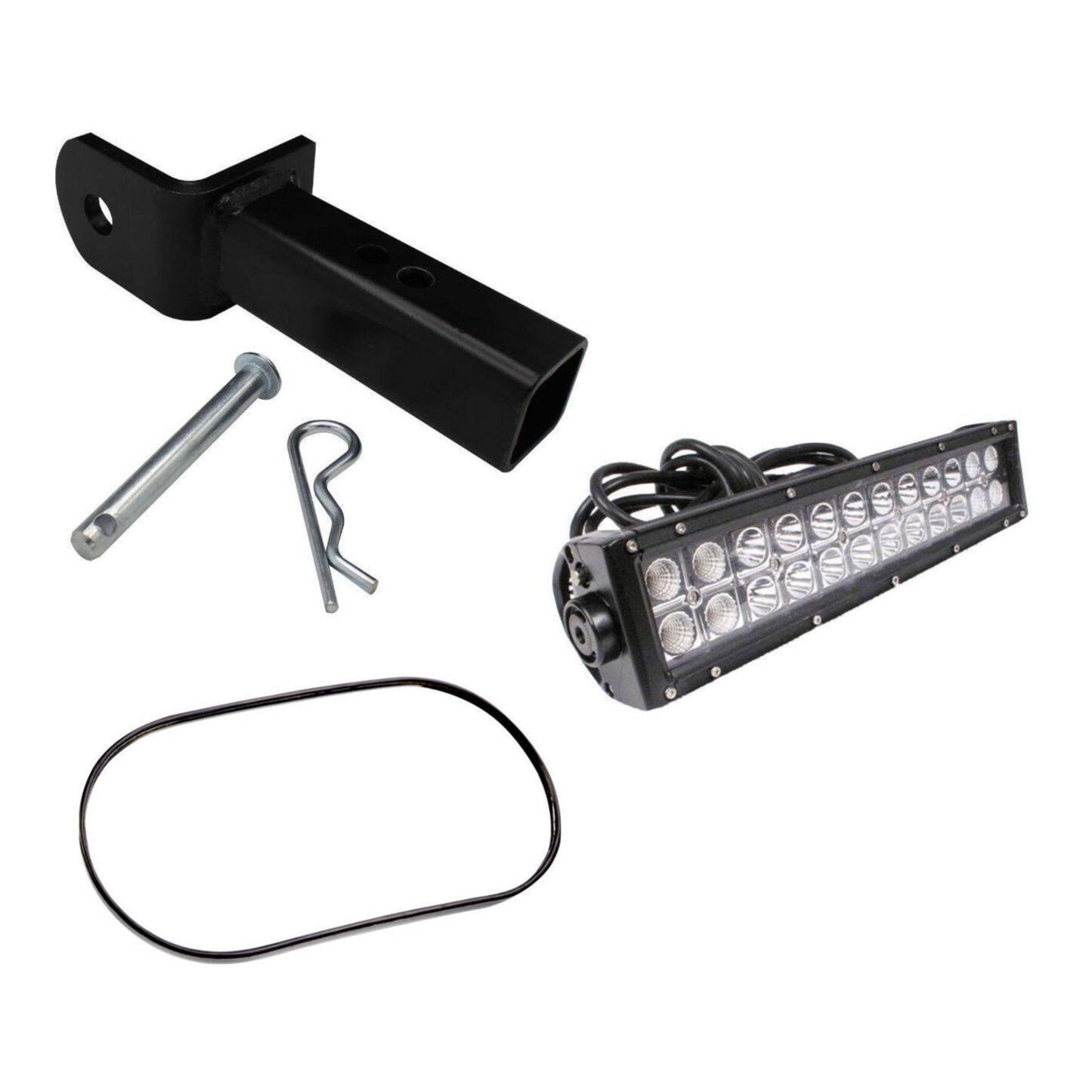 UTV Bundle - Mirror, Light Bar & Hitch