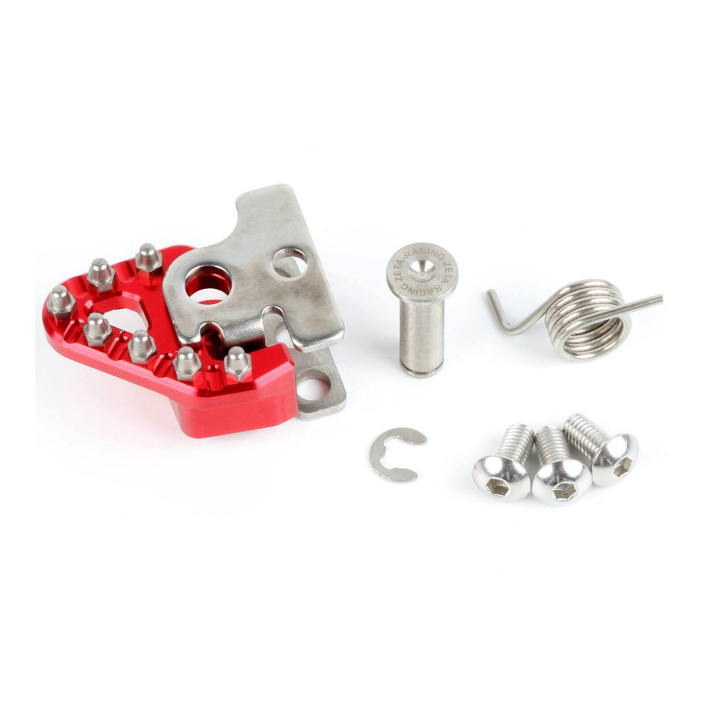Zeta Trigger Brake Pedal Replacement Tip Set Red