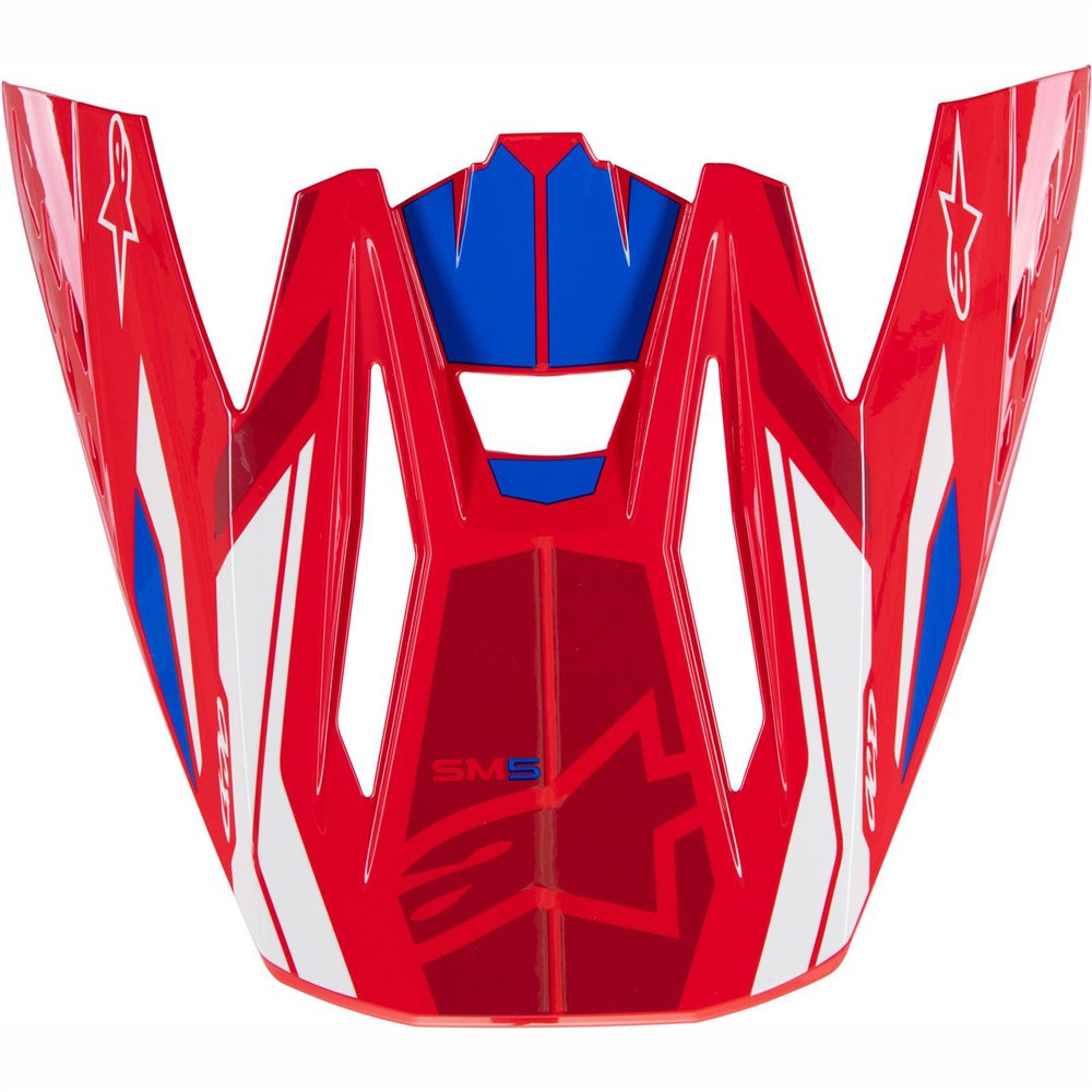 S-M5 Visor Bright Red/Blue
