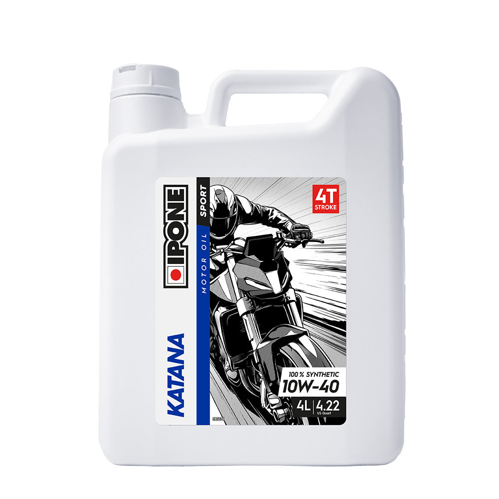 IPONE Katana - 100% Synthetic 4T Oil - 10W-40 4L