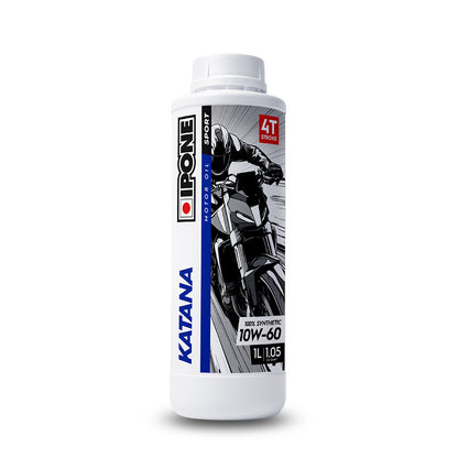 IPONE Katana - 100% Synthetic 4T Oil - 10W60 1L