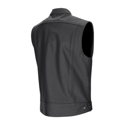 ARGON Vice Leather Vest - Black