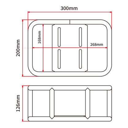 DRC Carrier Box Aluminium 300.200.126