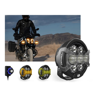 Denali D7 Pro Premium Lighting Kit with DialDim & Crash Mount - Universal Fit