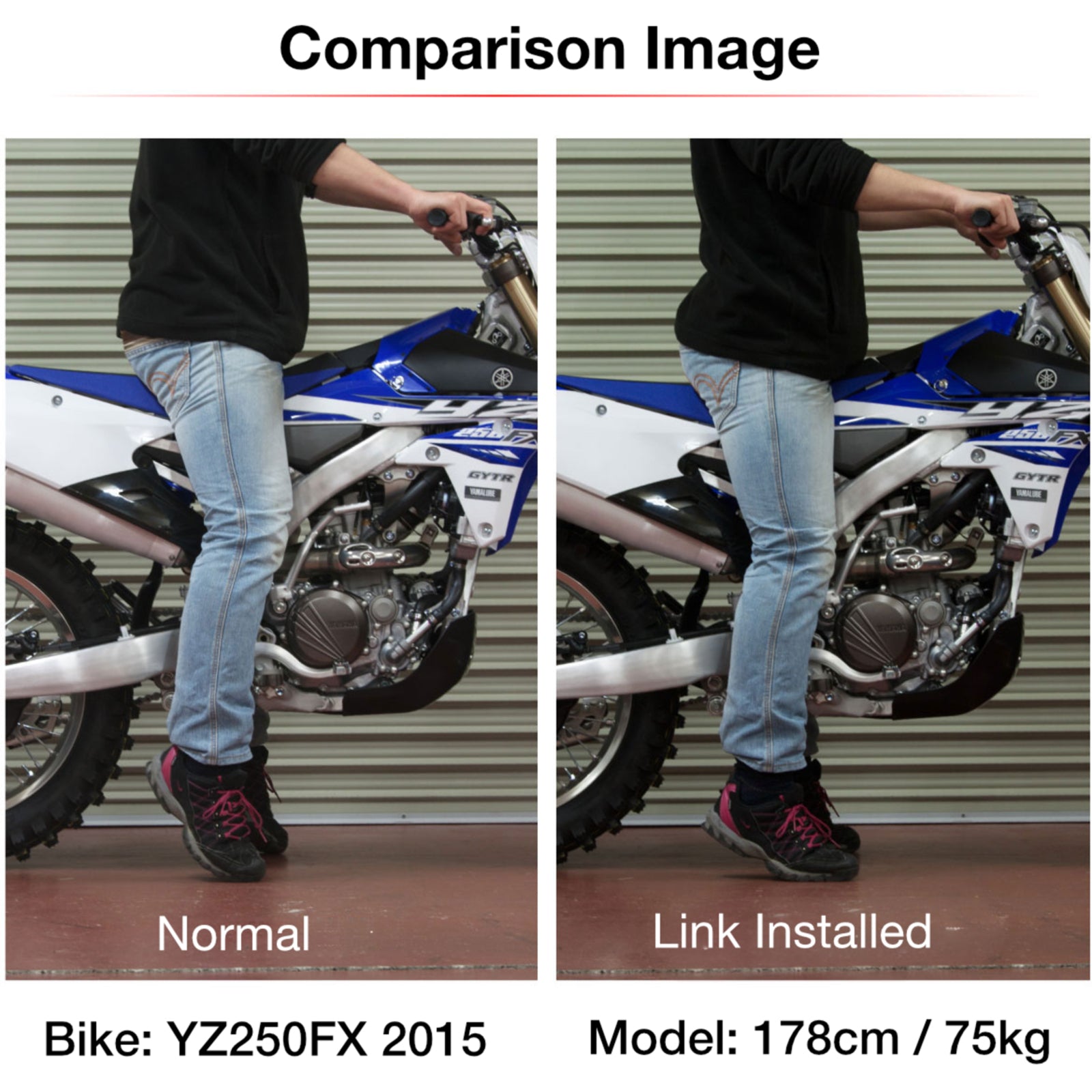 Zeta RSL-LowDown -30mm DRZ400S/E/SM - Red