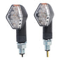 Whites Flasher Universal LED Diamond Black (Pair)