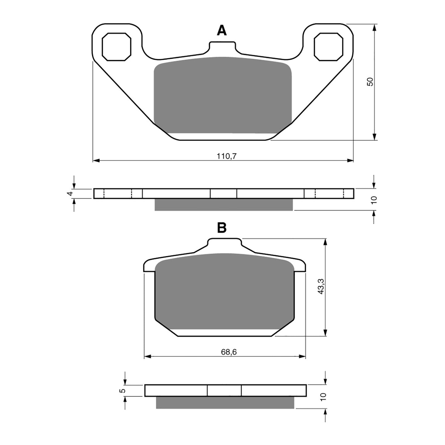 GOLDfren Brake Pads - S3 Sintered Sports