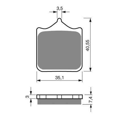 GOLDfren Brake Pads - S3 Sintered Sports
