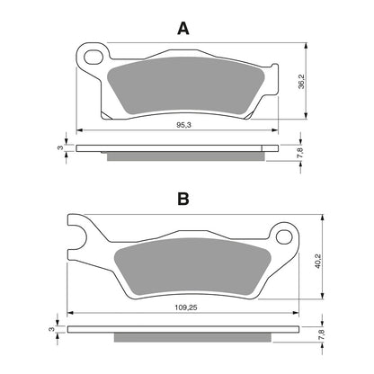 GOLDfren Brake Pads - K5 Off-Road Racing