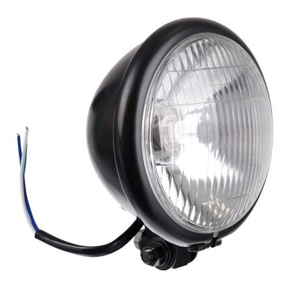 WHITES HEADLIGHT BATES 5 3/4 BTM MNT H4 60/55w BLK