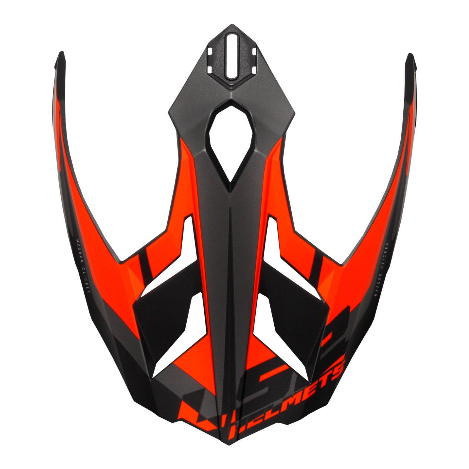 LS2 MX701 Alter Helmet Peak - Matte Black Fluo Orange