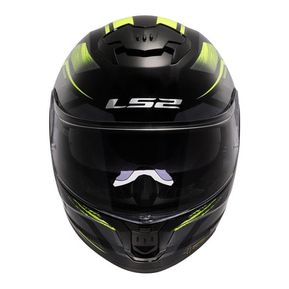 LS2 FF808 Stream II Fury - Black / Hi-Vis Yellow 06