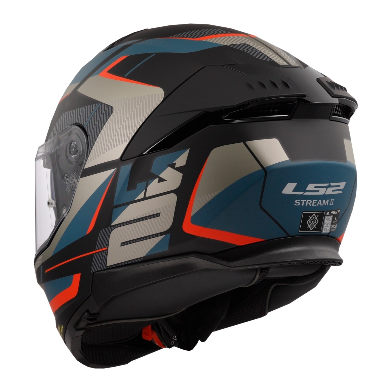 LS2 FF808 Stream II Road - Matte Black / Blue
