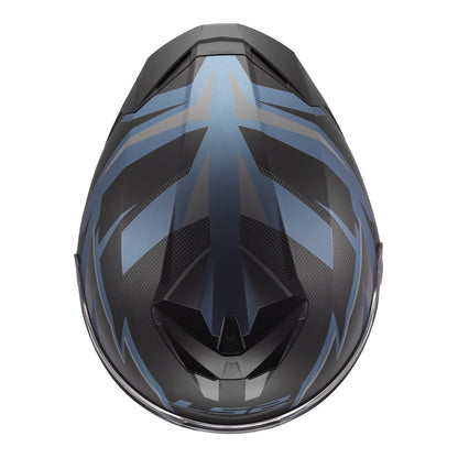 LS2 FF820 Rapid III Xtrem Helmet - Black / Blue Petrol