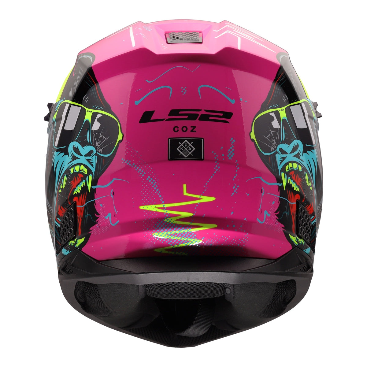 LS2 MX706J COZ Junior Gorilla Helmet - Gloss Purple