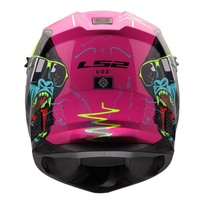 LS2 MX706J COZ Junior Gorilla Helmet - Gloss Purple