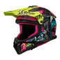 LS2 MX708 Fast II Gorilla Helmet - Purple / Hi-Vis Yellow