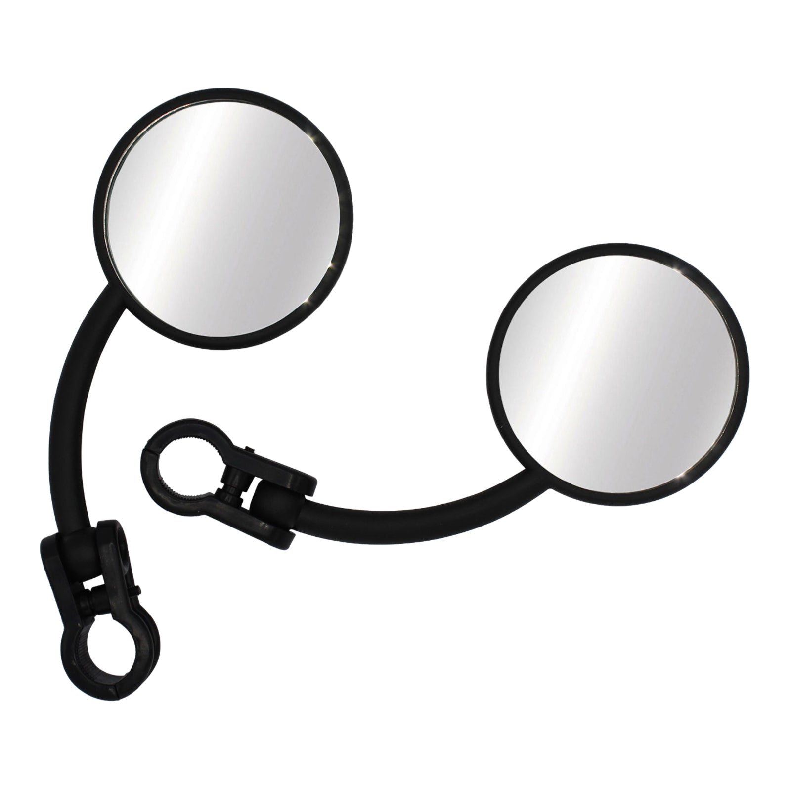 Whites Mirror Pair Universal Folding Enduro 7/8 Black