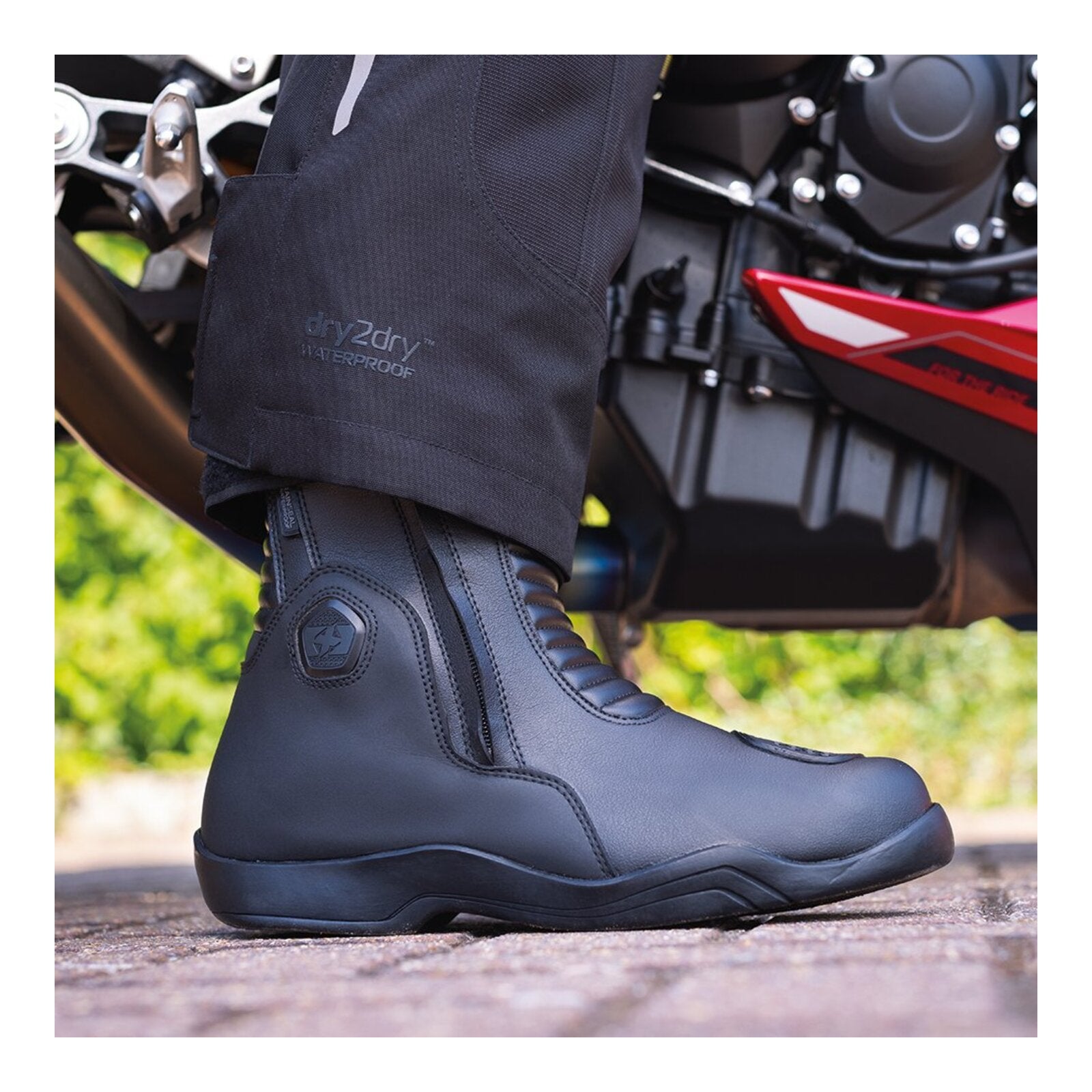 Oxford Hunter Twin ZIP MS Boot - Black