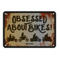 Oxford Garage Metal Sign: Obsessed About Bikers