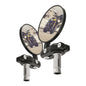 Oxford Bar End Mirrors (Black) (Pair)