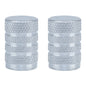 Oxford Gripper Valve Caps - Silver