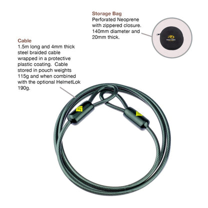 Rocky Creek Gearlok Double Loop Cable 150cm