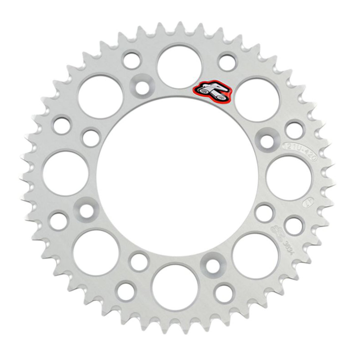 Renthal Sprocket Rear Silver 48T Alloy 7075 T6 Grooved