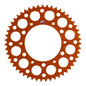Renthal Sprocket Rear Orange 51T Alloy 7075 T6 Grooved KTM