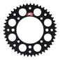 Renthal Sprocket Rear - Black 47T Alloy 7075 T6 Grooved KTM Husqvarna