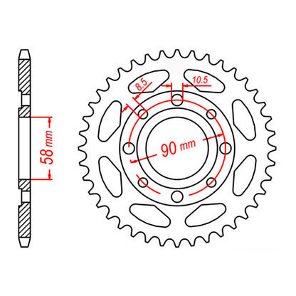Sprocket Kit Honda XRM125 '21 - 428H 13/51