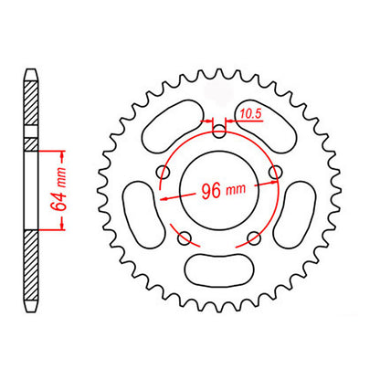 Sprocket Kit Honda XLR125 (520 conv.) - 520XRE 12/55