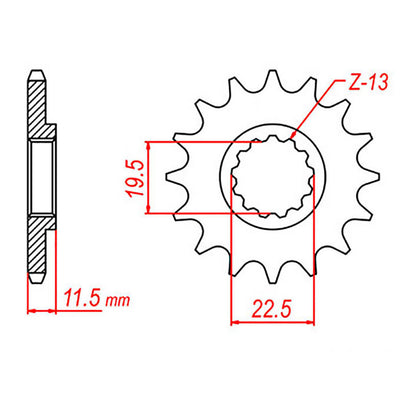 Sprocket Kit Suzuki DRZ125 / Kawasaki KLX125 Big Wheel - 428H 14/57