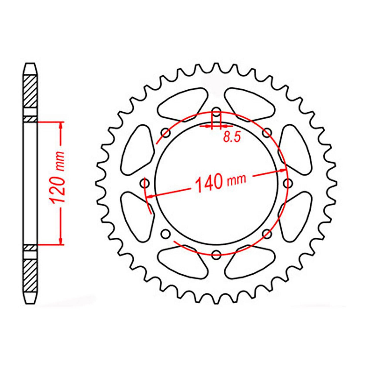 Sprocket Kit Kawasaki KLR650 '06-'21 X-Ring - Gold 15/43