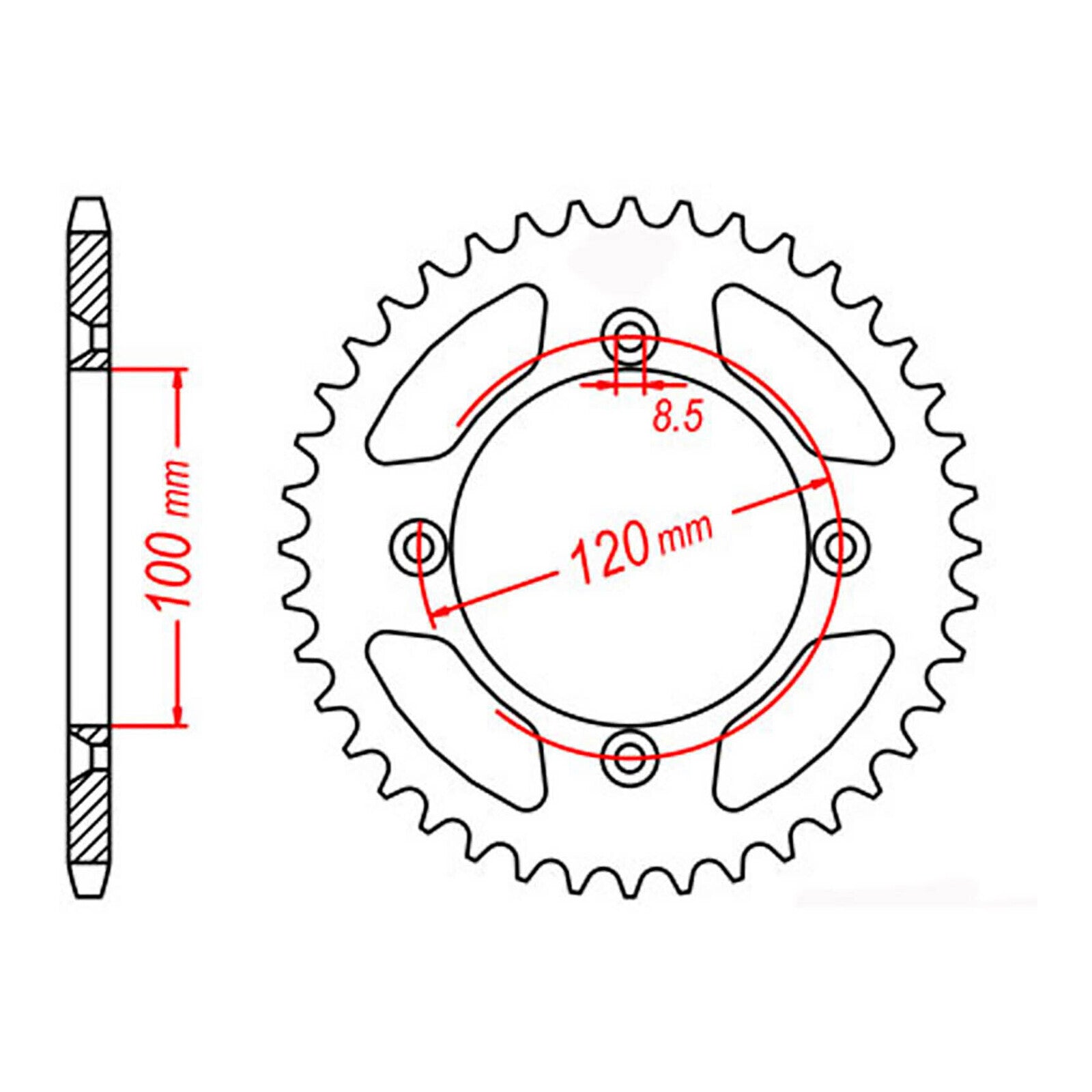 Sprocket Kit Suzuki RM85L (Big wheel) - 428H 13/47