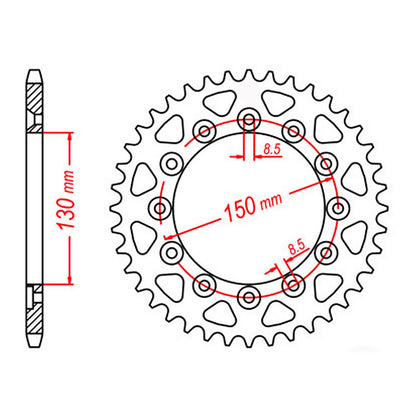 Sprocket Kit Honda CB250 Hornet - 520SO 14/45