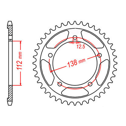 Sprocket Kit Honda CBR900RR '96-'99 Gold (recommended) - GB525ZXW 16/