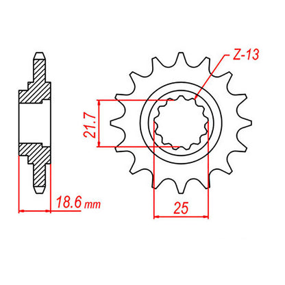 Sprocket Kit Kawasaki Z750 J/L/M/N/P '04-'11 - GB520ZXW 15/43