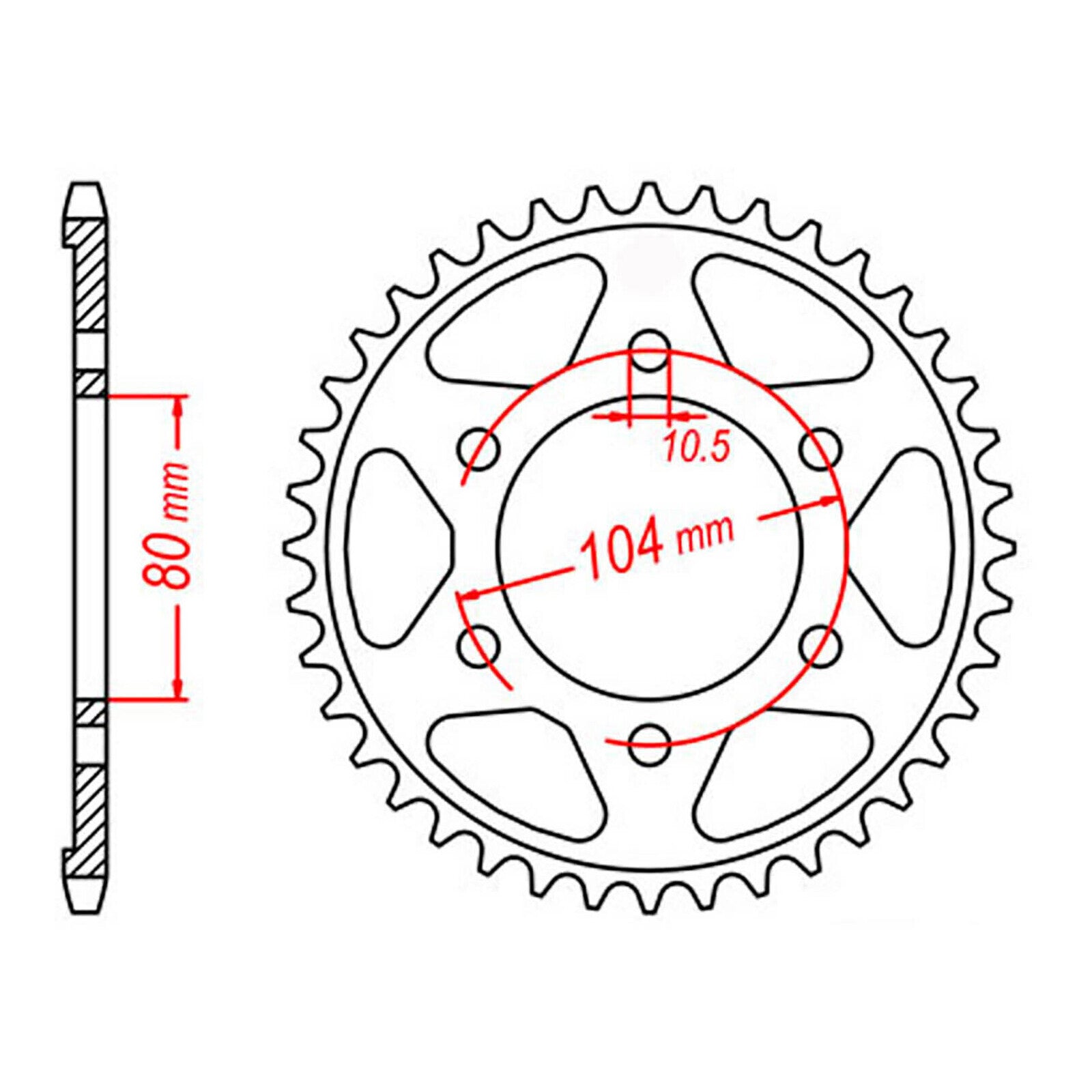 Sprocket Kit Kawasaki Z1000 B/C '07-'09 - GB525ZXW 17/40
