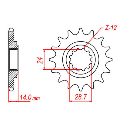 Sprocket Kit Kawasaki ZRX1200 - 530ZXW 17/42