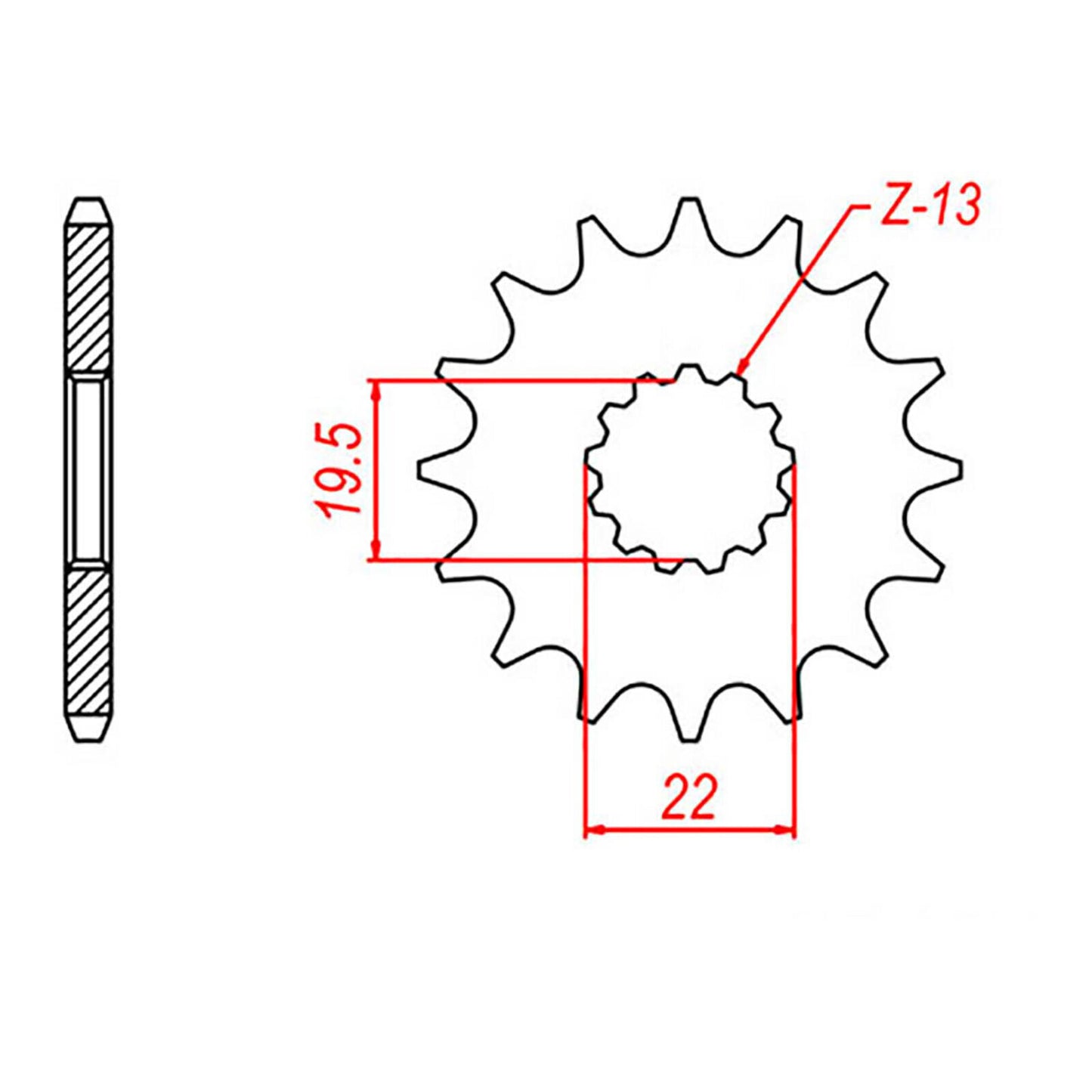 Sprocket Kit Suzuki GSX250 Across - 520XRE 13/49