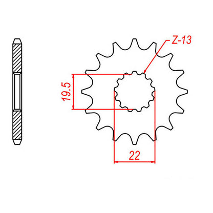 Sprocket Kit Suzuki GSF250 Bandit - 520XRE 13/49