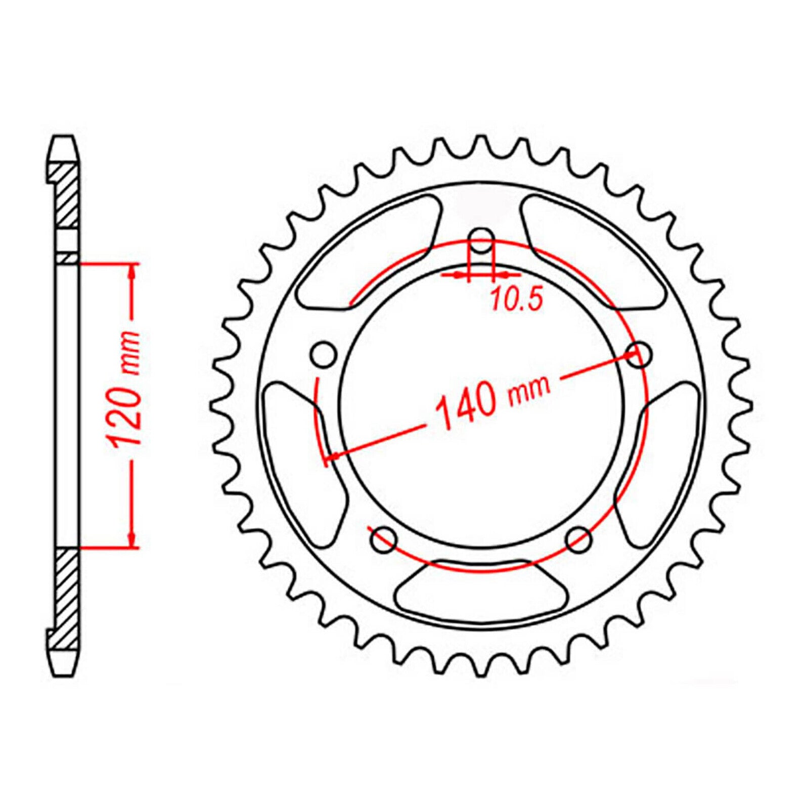 Sprocket Kit Suzuki GSR750 '11 - 525XRE 17/42
