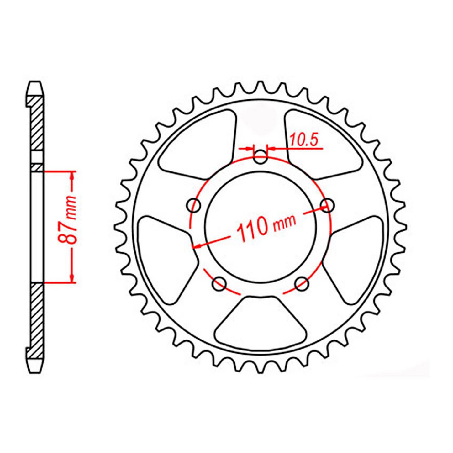Sprocket Kit Suzuki GSXR1100 '86-'88 (530conv) Gold - GB530ZXW 14/46