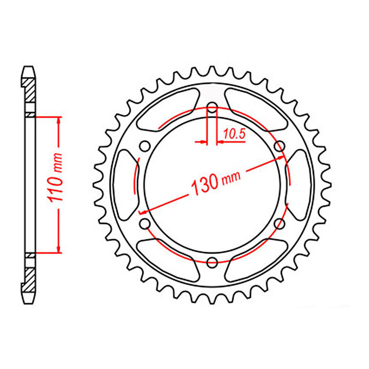 Sprocket Kit Yamaha MT07 - 525XRE 16/43