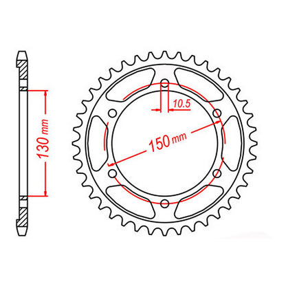Sprocket Kit Yamaha YZF750 '93-'98 - 530XRE 16/39