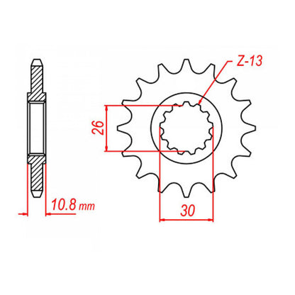 Sprocket Kit Yamaha YZF-R1 '98-'03 Gold (economy) - GB530XRE 16/43