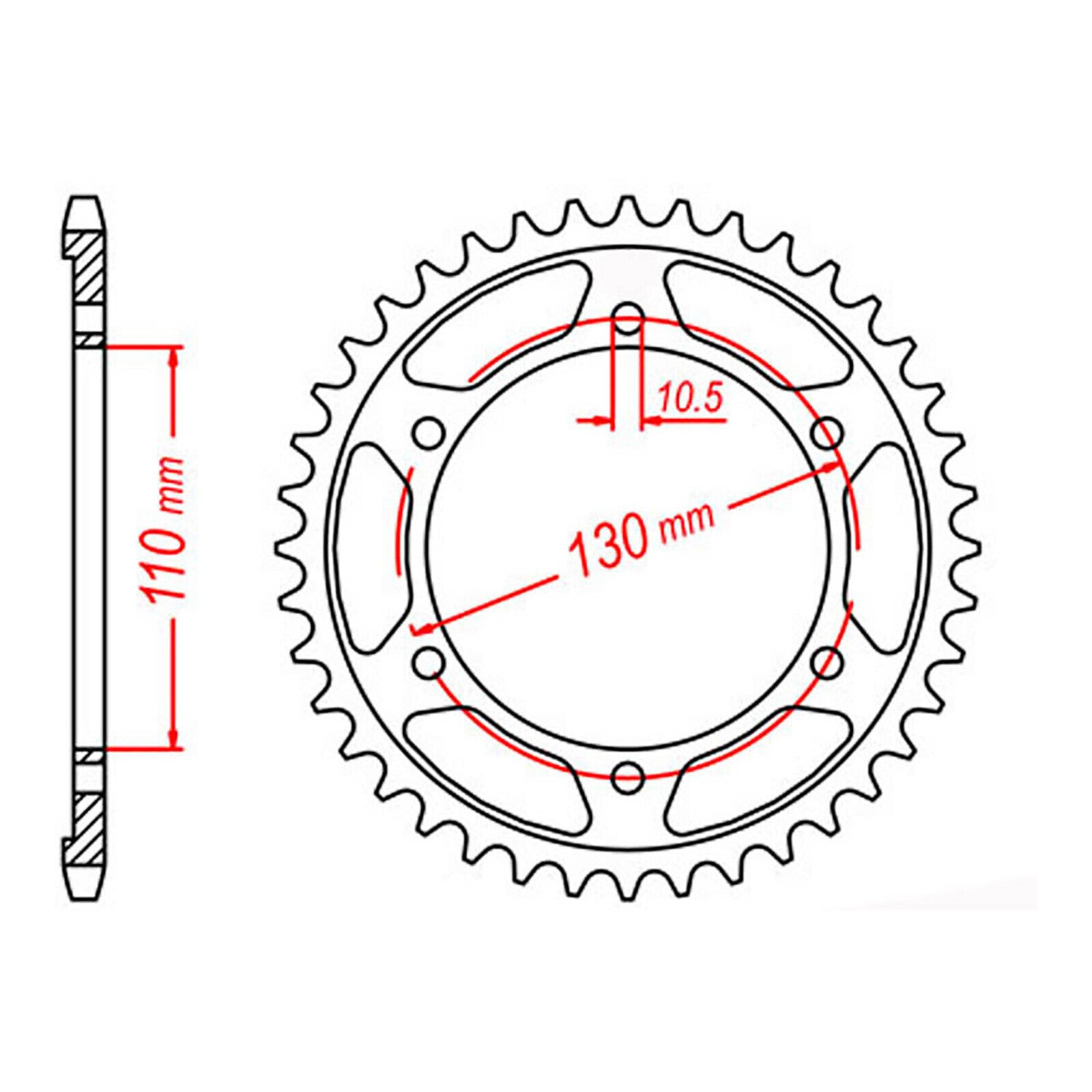 Sprocket Kit Yamaha YZF-R1 '98-'03 Gold (economy) - GB530XRE 16/43
