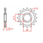 MTX 578 Steel Front Sprocket #520